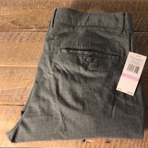 NWT Penguin P55 Slim Fit Grey Plaid Chinos